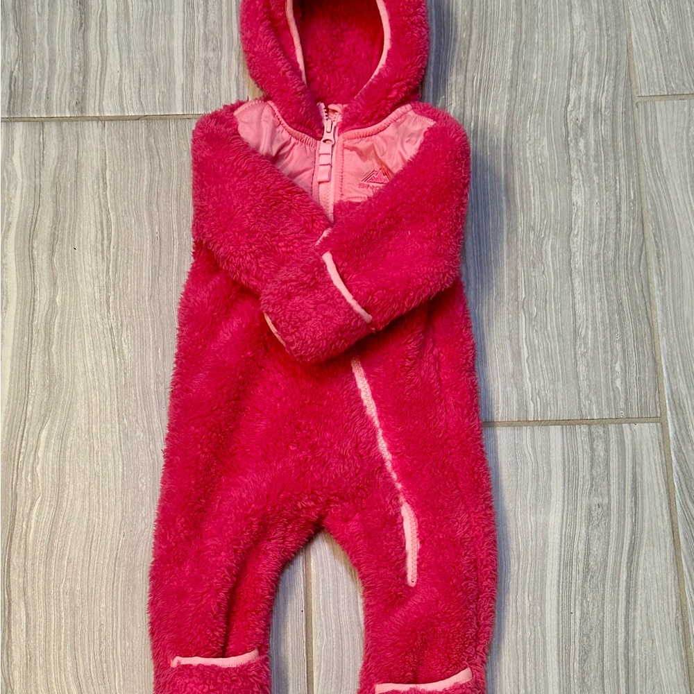 Snozu Pink Fleece Kids Footies - Picture 9 of 16